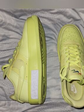 Nike Air Force 1 Fontanka sneakers in a vibrant Yellow Strike/Liight Lemon Twist
